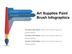 Art supplies paint brush infographics