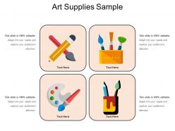 Art supplies sample