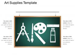 Art supplies template
