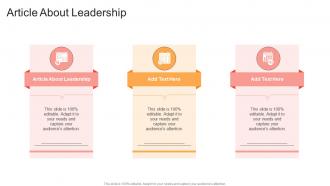 Article About Leadership In Powerpoint And Google Slides Cpb