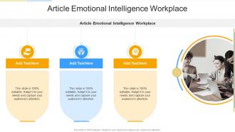 Article Emotional Intelligence Workplace In Powerpoint And Google Slides Cpb