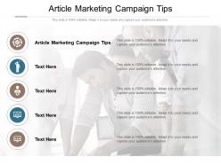 Article marketing campaign tips ppt powerpoint presentation slides elements cpb