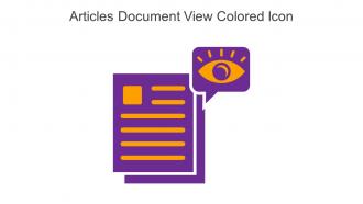Articles Document View Colored Icon In Powerpoint Pptx Png And Editable Eps Format