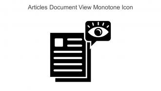 Articles Document View Monotone Icon In Powerpoint Pptx Png And Editable Eps Format