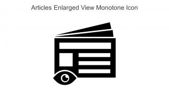 Articles Enlarged View Monotone Icon In Powerpoint Pptx Png And Editable Eps Format