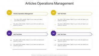 Articles Operations Management In Powerpoint And Google Slides Cpb