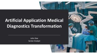 Artificial Application Medical Diagnostics Transformation PPT Designs AT