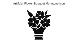 Artificial Flower Bouquet Monotone Icon In Powerpoint Pptx Png And Editable Eps Format