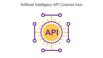 Artificial Intelligenc API Colored Icon In Powerpoint Pptx Png And Editable Eps Format