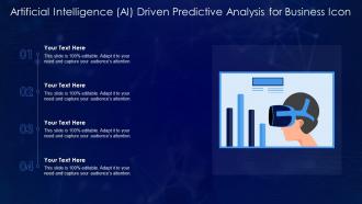 Artificial Intelligence Ai Driven Predictive Analysis For Business Icon