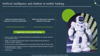 Artificial Intelligence And Chatbots Mobile Banking For Convenient And Secure Online Payments Fin SS