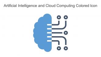 Artificial Intelligence And Cloud Computing Colored Icon In Powerpoint Pptx Png And Editable Eps Format