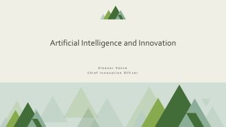 Artificial Intelligence And Innovation PPT Outline VA