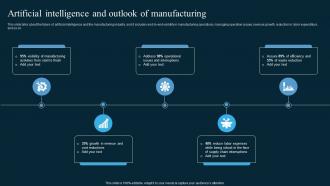 Artificial Intelligence And Outlook Of Manufacturing AI In Manufacturing