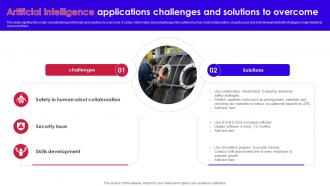 Artificial Intelligence Applications Challenges And Solutions To Overcome
