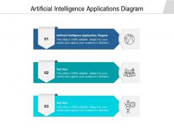 Artificial intelligence applications diagram ppt powerpoint presentation model maker cpb