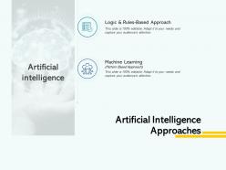 Artificial Intelligence Approaches Logic Ppt Powerpoint Presentation File Slides