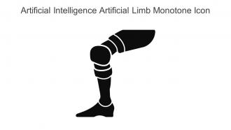 Artificial Intelligence Artificial Limb Monotone Icon In Powerpoint Pptx Png And Editable Eps Format