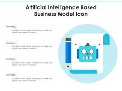 Artificial intelligence based business model icon