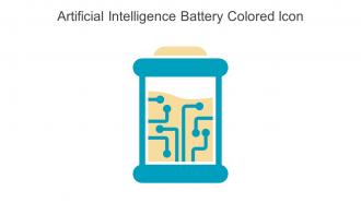 Artificial Intelligence Battery Colored Icon In Powerpoint Pptx Png And Editable Eps Format