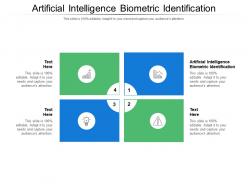 Artificial intelligence biometric identification ppt powerpoint presentation outline images cpb
