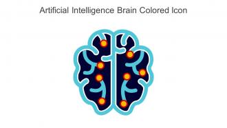 Artificial Intelligence Brain Colored Icon In Powerpoint Pptx Png And Editable Eps Format