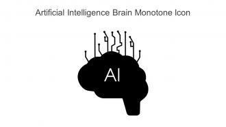 Artificial Intelligence Brain Monotone Icon Powerpoint Pptx Png And Editable Eps Format