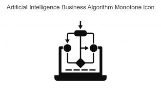 Artificial Intelligence Business Algorithm Monotone Icon In Powerpoint Pptx Png And Editable Eps Format