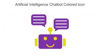 Artificial Intelligence Chatbot Colored Icon In Powerpoint Pptx Png And Editable Eps Format