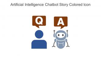 Artificial Intelligence Chatbot Story Colored Icon In Powerpoint Pptx Png And Editable Eps Format