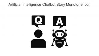 Artificial Intelligence Chatbot Story Monotone Icon In Powerpoint Pptx Png And Editable Eps Format