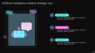 Artificial Intelligence Chatbot Strategy Icon