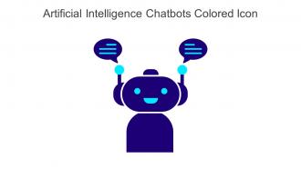 Artificial Intelligence Chatbots Colored Icon In Powerpoint Pptx Png And Editable Eps Format