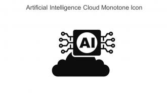 Artificial Intelligence Cloud Monotone Icon In Powerpoint Pptx Png And Editable Eps Format