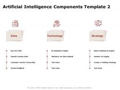 Artificial intelligence components data ppt powerpoint slides