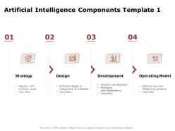 Artificial intelligence components design ppt powerpoint outline