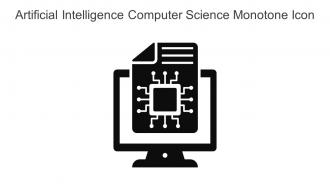 Artificial Intelligence Computer Science Monotone Icon In Powerpoint Pptx Png And Editable Eps Format