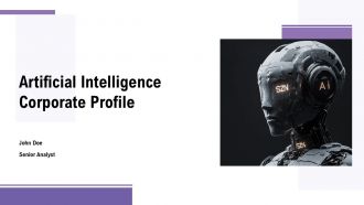 Artificial Intelligence Corporate Profile PPT Slides ST AI
