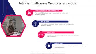Artificial Intelligence Cryptocurrency Coin In Powerpoint And Google Slides Cpb