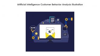 Artificial Intelligence Customer Behavior Analysis Illustration