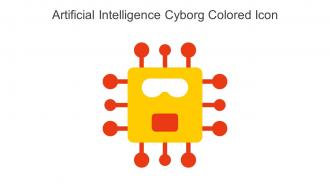 Artificial Intelligence Cyborg Colored Icon In Powerpoint Pptx Png And Editable Eps Format
