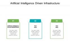 Artificial intelligence driven infrastructure ppt powerpoint presentation model master slide cpb