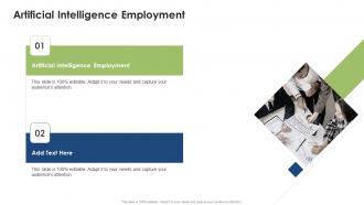 Artificial Intelligence Employment In Powerpoint And Google Slides Cpb