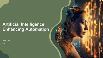Artificial Intelligence Enhancing Automation PPT Template AT