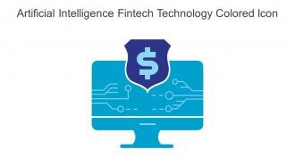 Artificial Intelligence Fintech Technology Colored Icon In Powerpoint Pptx Png And Editable Eps Format