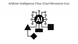 Artificial Intelligence Flow Chart Monotone Icon In Powerpoint Pptx Png And Editable Eps Format