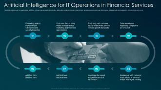 Artificial intelligence for IT operations in financial services ppt diagrams