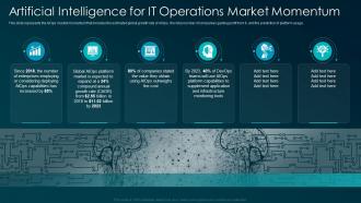 Artificial intelligence for IT operations market momentum ppt slides