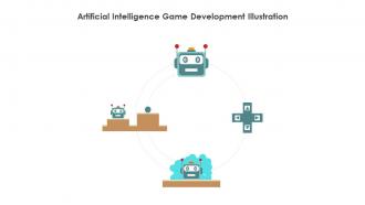 Artificial Intelligence Game Development Illustration