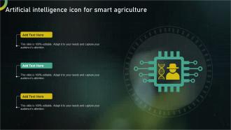 Artificial Intelligence Icon For Smart Agriculture